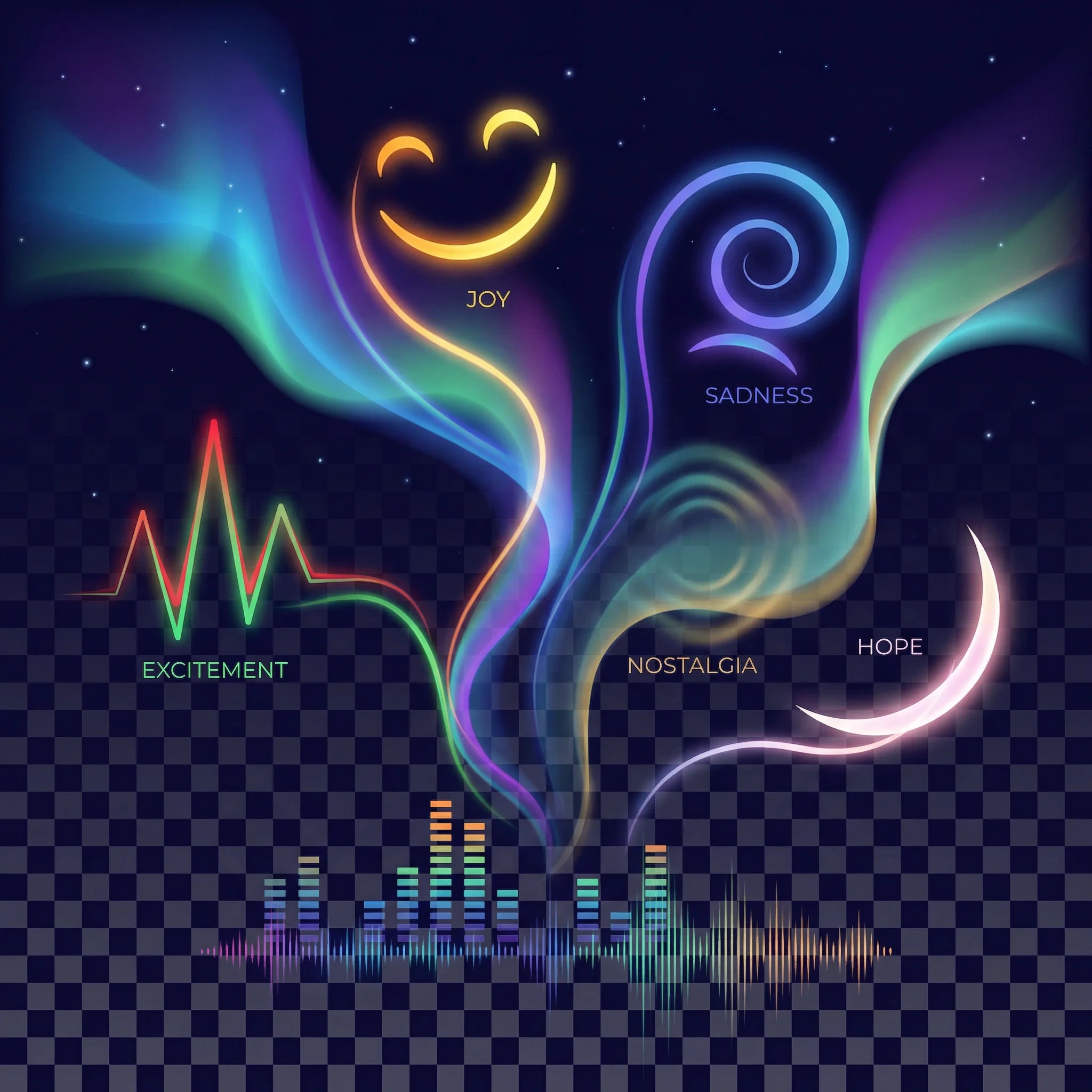 情绪标签搜索功能示意图